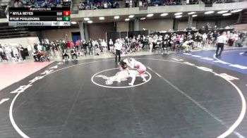 120 lbs Champ. Round 2 - Myla Reyes, Unattached vs Rylie Foglesong, Unattached