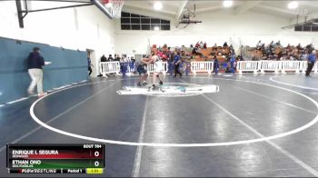 215 lbs Champ. Round 2 - Ethan Ono, Dos Pueblos vs Enrique I. Segura, Redwood