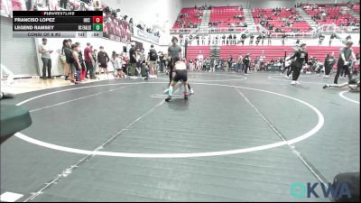 61 lbs Consi Of 8 #2 - Franciso Lopez, OKC Saints Wrestling vs Legend Ramsey, Del City Little League Wrestling