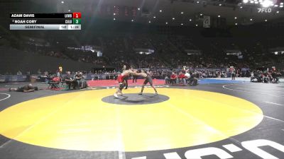 2A/1A Boys 150 Semifinal - Adam Davis, Lowell Boys vs Noah Cory, Culver Boys