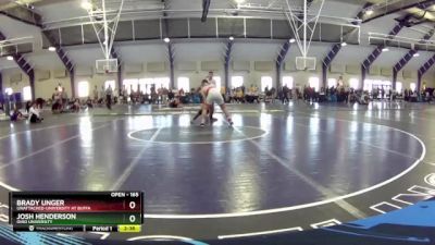 165 lbs Cons. Round 3 - Josh Henderson, Ohio University vs Brady Unger, Unattached-University At Buffa