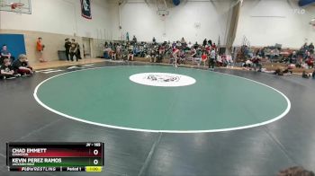 132B 1st Place Match - Maverick Valdes, Rawlins vs Carter Evans, Natrona County