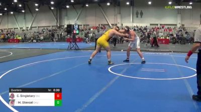 285lbs Quarters: Chase Singletary, Ohio State vs Matt Stencel, CMU