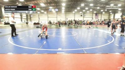 85 lbs Rr Rnd 1 - Nolan Berasi, Warhawks - MS vs Jayce Frisk, TDWC Maniacs Grey - MS