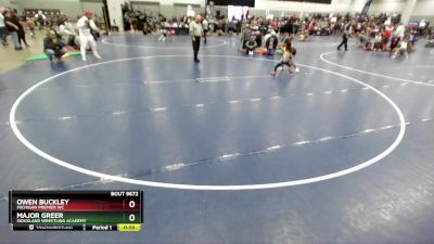 49 lbs Cons. Semi - Major Greer, Siouxland Wrestling Academy vs Owen Buckley, Michigan Premier WC