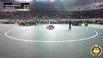 B6A-106 lbs 1st Place Match - Turner Ross, Edmond North vs Griffin Sensintaffar, Sand Springs