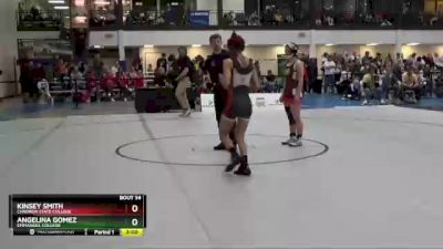 101 lbs Champ. Round 2 - Kinsey Smith, Chadron State College vs Angelina Gomez, Emmanuel College