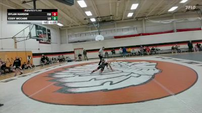 98 lbs Semifinal - Dylan Hanson, Powell Middle School vs Cody McCabe, Lander Middle School