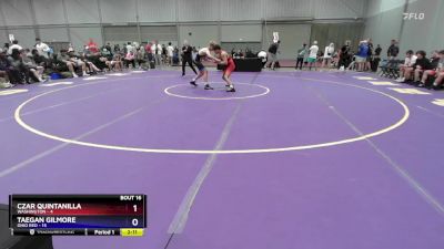 120 lbs Placement Matches (8 Team) - Czar Quintanilla, Washington vs Taegan Gilmore, Ohio Red