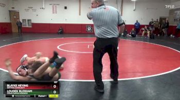 157 lbs Round 3 - Louden Bloxham, Cedar Rapids Kennedy vs Blayke Heying, Benton Community