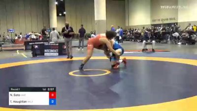 97 kg Prelims - Nick Soto, Unattached vs Tyrie Houghton, Wolfpack Wrestling Club