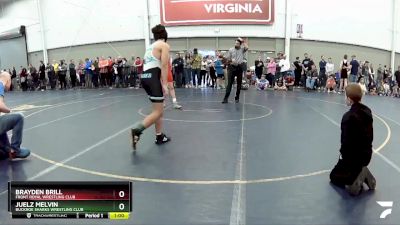 125 lbs Cons. Round 2 - JuElz Melvin, Buckroe Sharks Wrestling Club vs Brayden Brill, Front Royal Wrestling Club