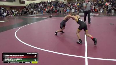 PW-10 lbs Quarterfinal - Harrison Morrow, Lynx Wrestling Club vs Braycen Neuendorf, Waverly Area Wrestling Club