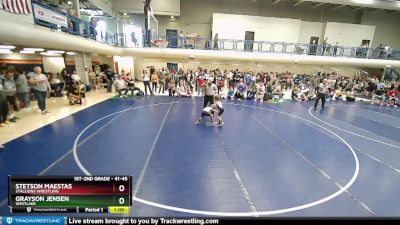 41-45 lbs Round 3 - Stetson Maestas, Stallions Wrestling vs Grayson Jensen, Westlake