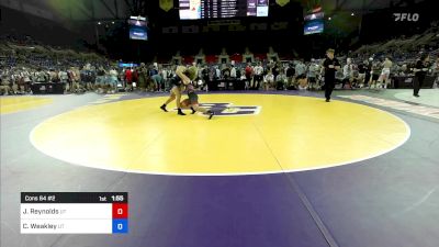 150 lbs Cons 64 #2 - Justus Reynolds, UT vs Clark Weakley, UT