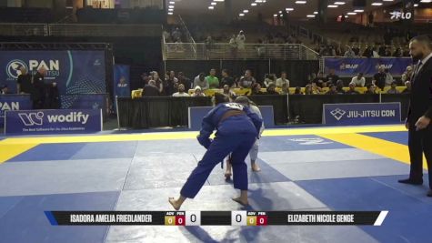 Elizabeth Nicole Genge vs Isadora Amelia Friedlander 2026 Pan Jiu Jitsu IBJJF Championship