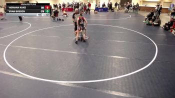 14U - 110 lbs Cons. Semis - Adriana Kunz, Summit Wrestling Academy vs Evan Boesch, Centennial Youth Wrestling