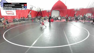 53 lbs Champ. Round 3 - Alan Petersen, Minnesota vs Saeed Mirza, Edina Wrestling Association