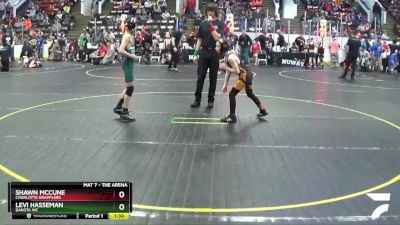 69 lbs Cons. Round 1 - Levi Hasseman, Dakota WC vs Shawn McCune, Charlotte Grapplers