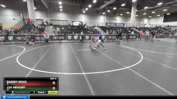 87 lbs Quarterfinal - Barret Speck, IL vs Coy Mehlert, IA