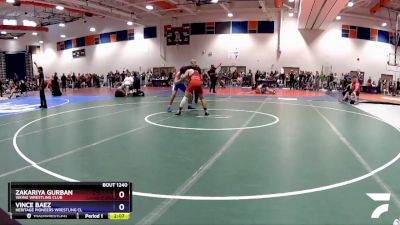 132 lbs Cons. Round 2 - Zakariya Gurban, Viking Wrestling Club vs Vince Baez, Heritage Pioneers Wrestling Cl