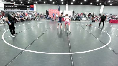 144 lbs Cole Cichocki, Team Michigan - Blue vs Madden Sandoval, Team Oregon