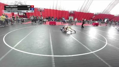 106 lbs 2nd Place Match - Max Rentsch, Team Nazar Training Center vs Gavin Lamers, Nazar/Wrestling Factory