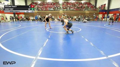 157 lbs Semifinal - Collier Tracy, Tulsa Union vs John Toby, Sapulpa