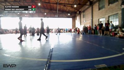 119 lbs Round Of 16 - Slayde Huggins, Wagoner Takedown Club vs Johnny Ray Ashcroft, Locust Grove Youth Wrestling