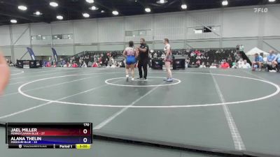 170 lbs Placement Matches (8 Team) - Jael Miller, Pennsylvania Blue vs Alana Thelin, Missouri Blue