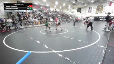 106 lbs Semifinal - Mark Ramirez, Palm Desert vs Samuel Olivier, Notre Dame/Riv