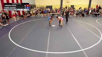 145 lbs Champ. Round 2 - Makayla Dixon, NE vs Tyanna Jackson, IL