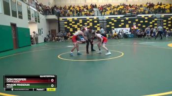 106 lbs Quarterfinal - Dom Prosperi, CANTON SOUTH vs Mason Massouh, REVERE