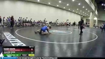 160 lbs Quarters & Wb (16 Team) - Hunter Rose, S.E.O. Blue vs Kasen Grape, Nebraska Hawaiian Hammers