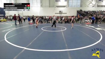 87 lbs Champ. Round 1 - John Chernaski, Long Beach Gladiators Wrestling vs Jace Rooney, VHW Club