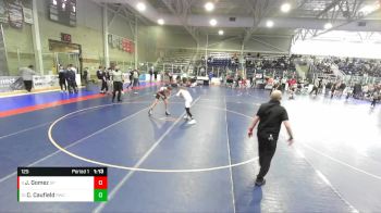 125 lbs 5th Place Match - Camden Caufield, Roy Wrestling Club vs Jerdan Gomez, Top Of The Rock