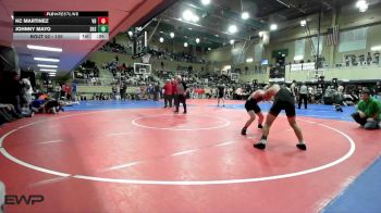120 lbs Cons. Round 3 - Kc Martinez, Van Buren vs Johnny Mayo, Sperry High School