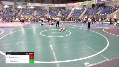 46 lbs Quarterfinal - Landon Romero, Monte Vista vs Caylix Casias, Pikes Peak Warriors