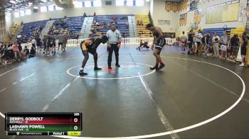 285 lbs Round 2 (8 Team) - Derryl Godbolt, Buchholz vs Lashawn Powell, Black Hive