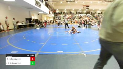 150 lbs Quarterfinal - Rocky Holloway, Georgia vs Cooper Xayabouth-Jones, Temple High School Wrestling