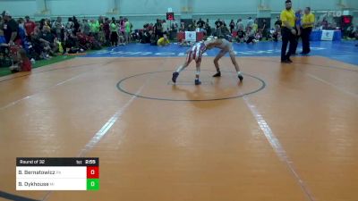 M-70 lbs Round Of 32 - Brendan Bernatowicz, PA vs Braden Dykhouse, MI