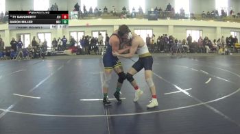 133 lbs Champ. Round 2 - Baron Miller, Mount St. Joseph vs Ty Daugherty, John Carroll