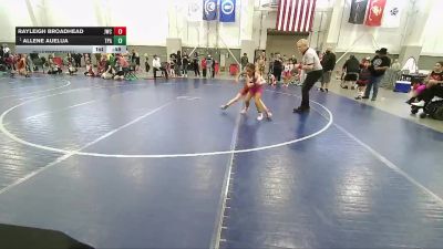 62 lbs Quarterfinal - Allene Auelua, Team Pride Academy vs Rayleigh Broadhead, JWC
