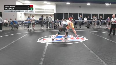 190 lbs Consi Of 16 #2 - Tad Forsyth, KS vs Kyle Gallo, FL