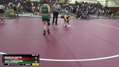 JV-22 lbs Round 2 - Onyx VanderHorn, Cedar Rapids Kennedy vs Brooklyn Fistler, Center Point-Urbana