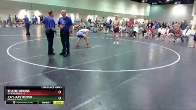 160 lbs Placement Matches (16 Team) - Thane Simons, SD Renegades vs Zachary Russo, Raw (Raleigh)