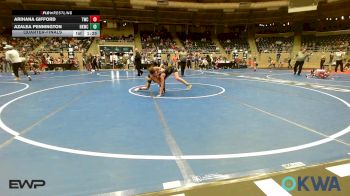 78 lbs Quarterfinal - Arihana Gifford, Tahlequah Wrestling Club vs Azalea Pennington, Henryetta Knights Wrestling Club