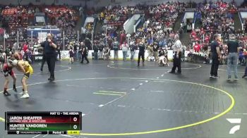 61 lbs Cons. Round 2 - Jaron Sheaffer, Orchard View Jr Wrestlers vs Hunter VanDoren, Dark Horse WC