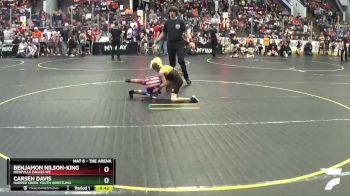 61 lbs Quarterfinal - Carsen Davis, Harper Creek Youth Wrestling vs Benjamon Nilson-King, Roseville Eagles WC