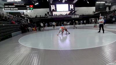 125 lbs Semifinal - Mason Gillispie, Northeastern Oklahoma vs Colt Collett, Cowley College